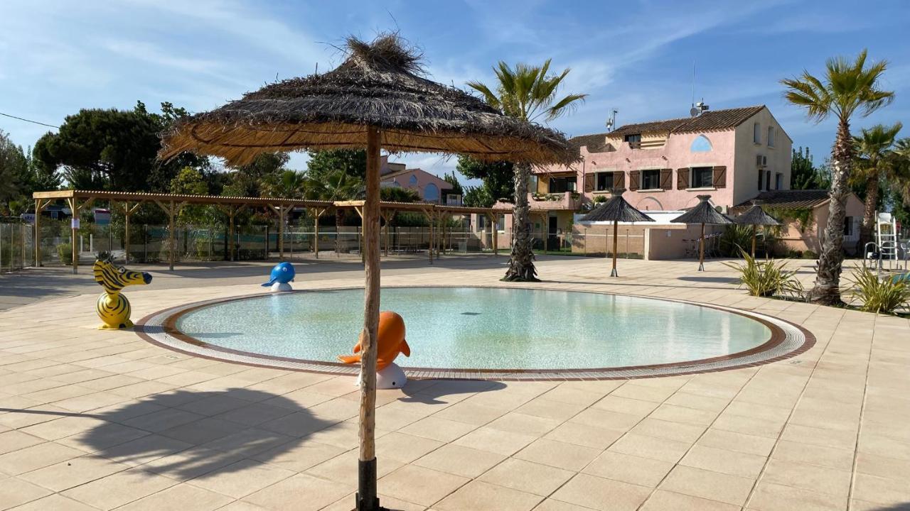 Mobil Home 3 chambres climatisé tout équipé Valras-Plage Esterno foto
